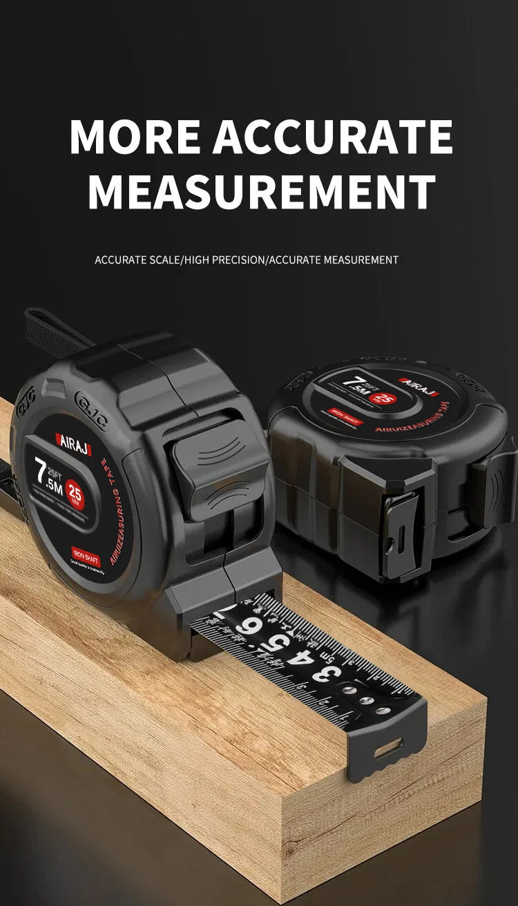 High-Precision Measuring Tools — 3/5/7.5M Waterproof & Anti-Corrosion Tape Measure for Woodworking & Household Use