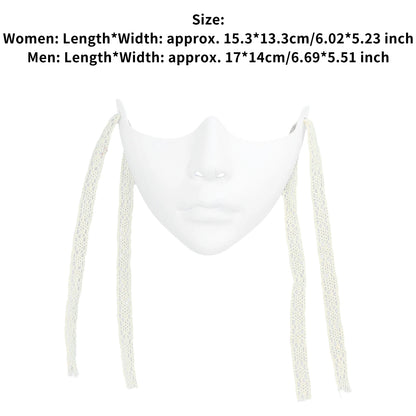 Cyberpunk Mechanical Half Face Mask — Technological Wings Mask for Men & Women, Halloween, Carnival, Dress-Up Props