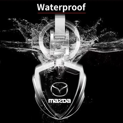 3D Metal Car Logo Keychain – Key Ring for Mazda 2 3 4 5 6 7 8 CX-3 5 8 9 MX-5 RX-8 BT-50 Atenza R360