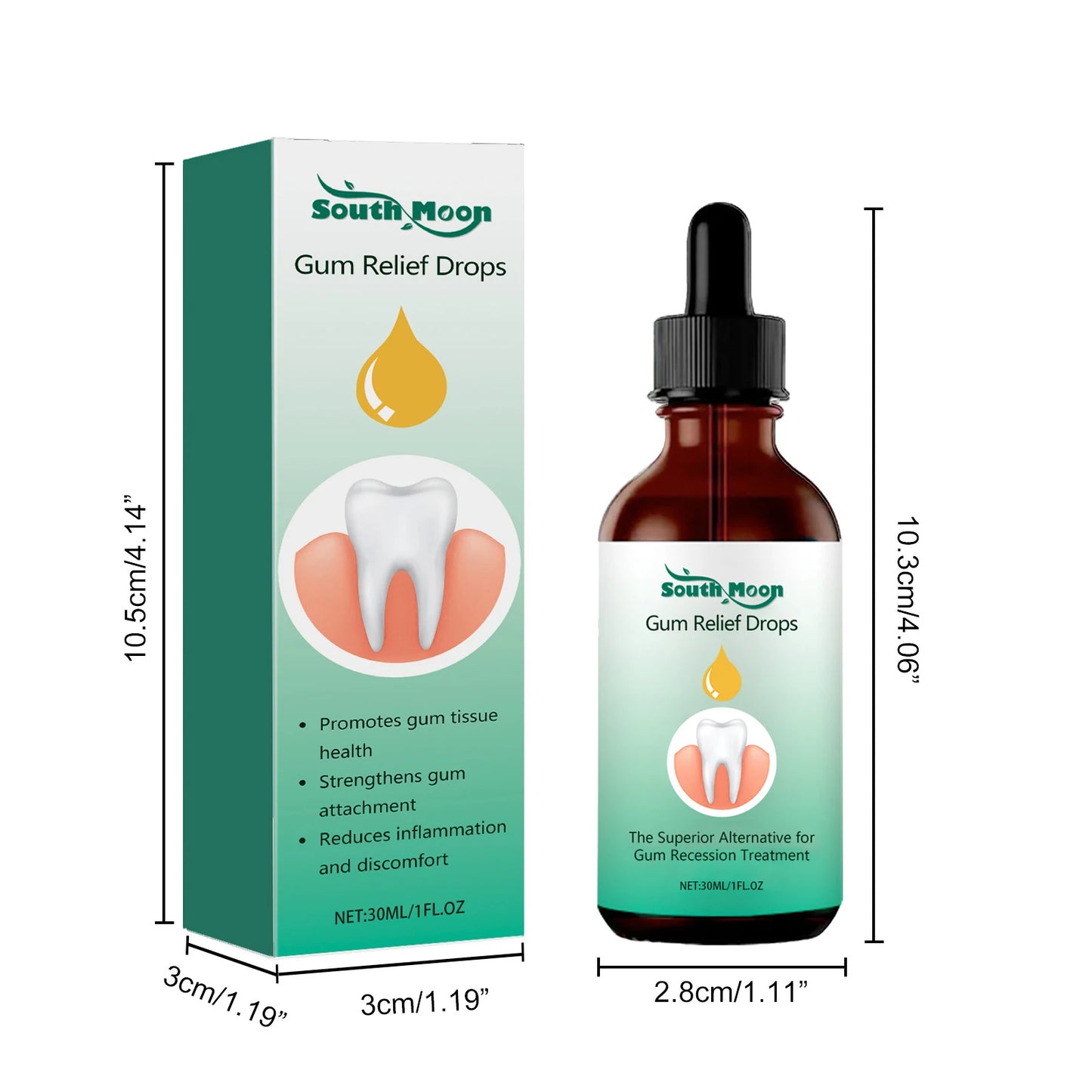 Gum Repair Oral Care Drops - Periodontal Hygiene Treatment for Gum Cleaning & Stain Removal