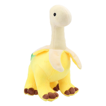 Cute Peeled Banana Brontosaurus Plush Toy – Soft Stuffed Dinosaur, Kawaii Animal Gift for Kids