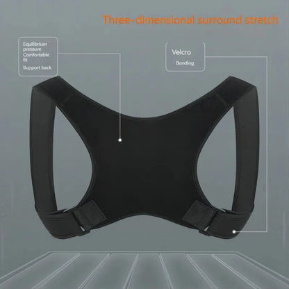 Posture Support Belt - Adjustable Back Brace for Standing and Sitting Support