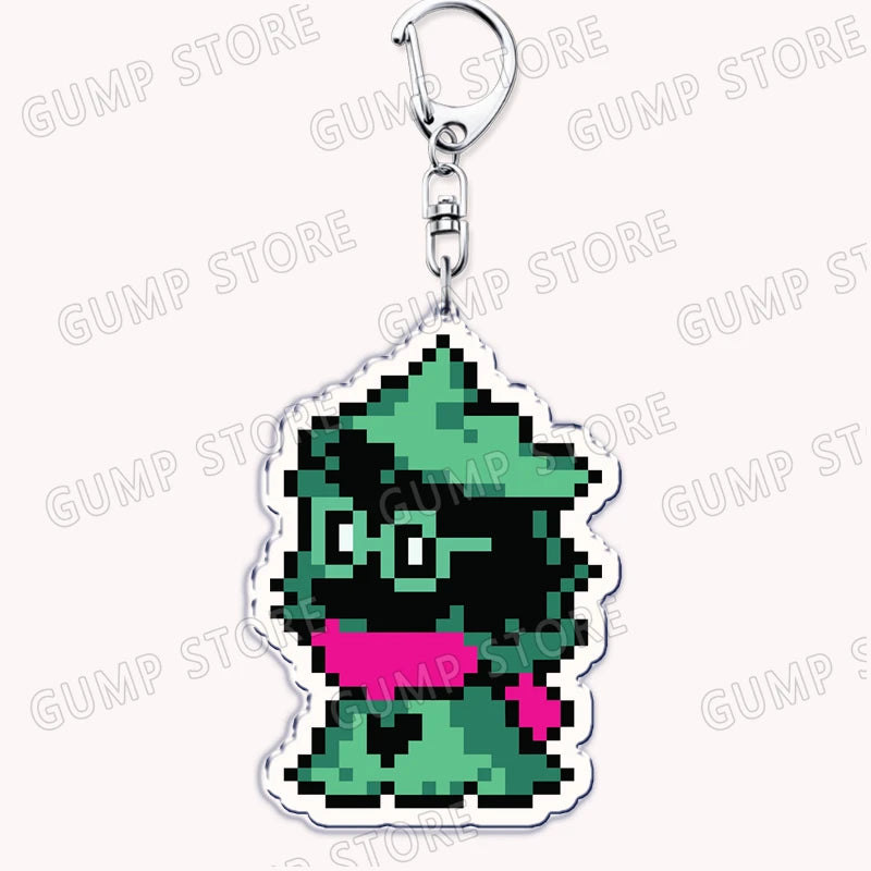 Deltarune & Undertale Keychains – Ralsei, Kris, Susie & Spamton Fan Gaming Accessories
