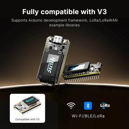 Heltec V4 LoRa 32 Development Board - ESP32-S3 SX1262 WiFi Bluetooth with GPS, 16MB Flash and 2MB PSRAM for IoT