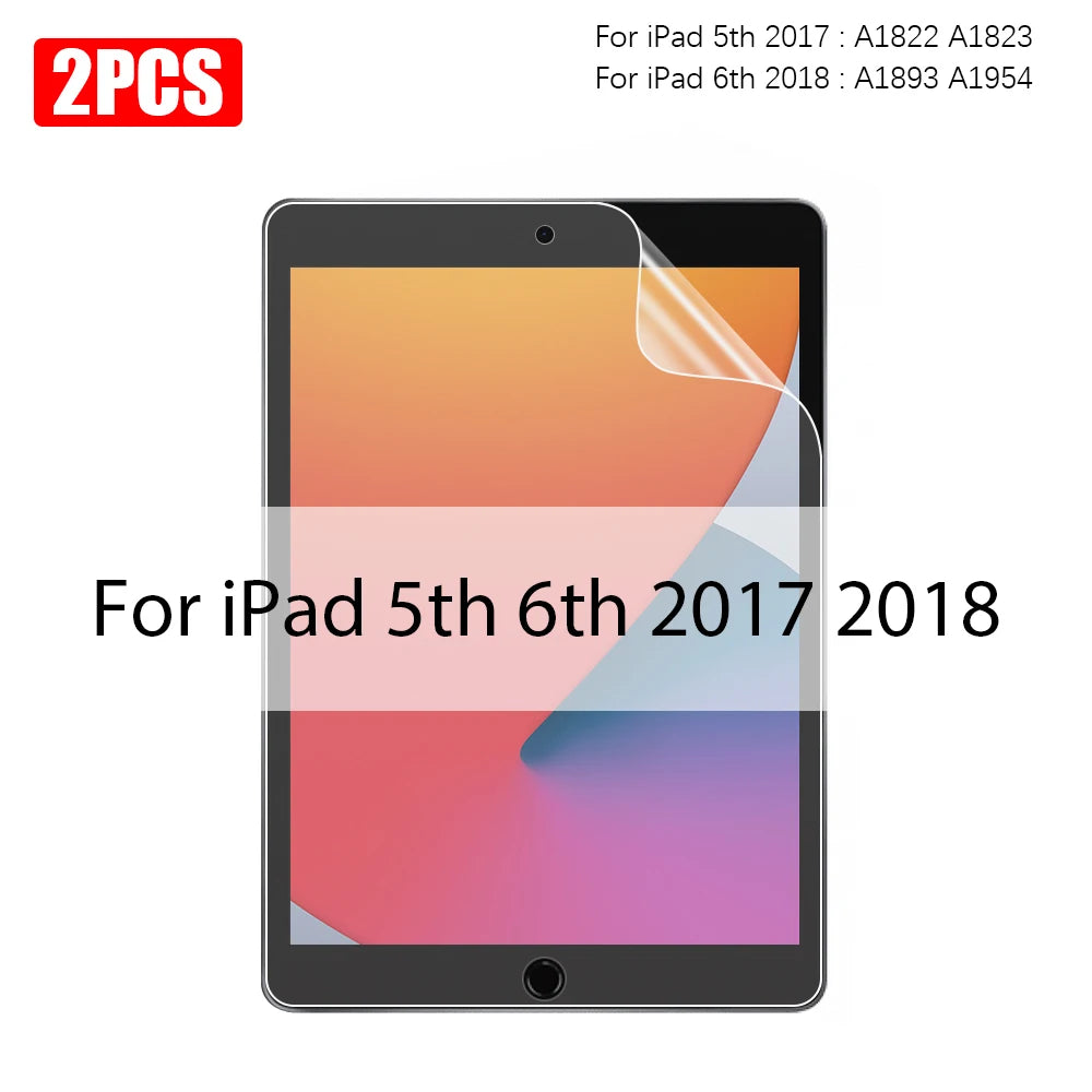 2PCS Paper-Like Screen Protector for iPad (10th Gen, Pro 11/12.9, Air 5/4, Mini 6, 7-9th Gen)