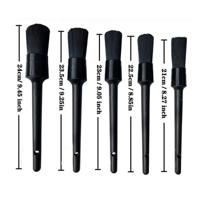 1/5x Car Detailing Brushes – Soft Auto Cleaning Brush for Wheels, Interior & Exterior Dust Removal