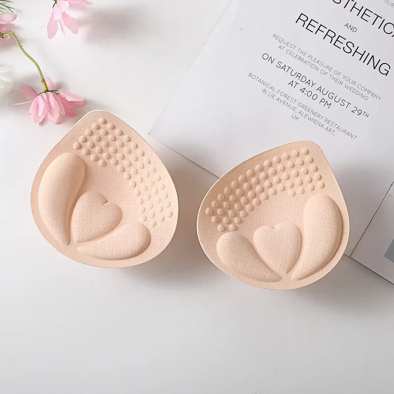 3D Removable Push-Up Bra Pads — Women’s Breathable Sponge Inserts for Underwear, Swimsuits & Breast Lift