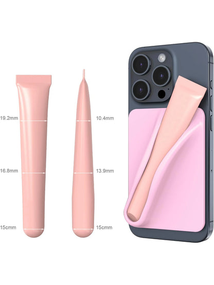 Silicone Lipstick Phone Holder - Portable Lip Gloss Organizer Attachment for Smartphones, Cute Birthday Gift for Women