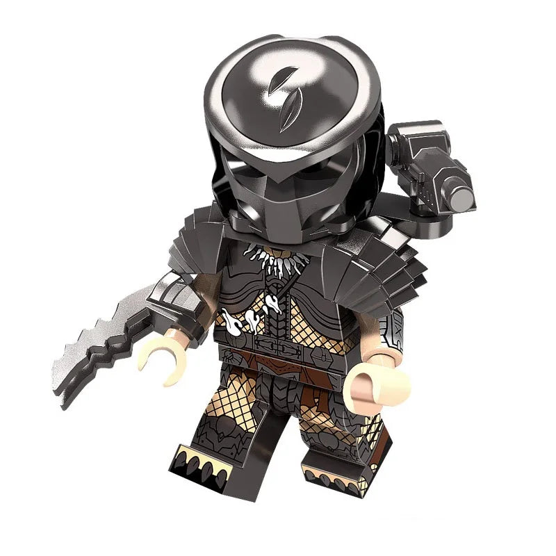 Locking Alien Action Figure — Prometheus Ice Monster Robot Building Blocks Toy, Educational Gift for Children
