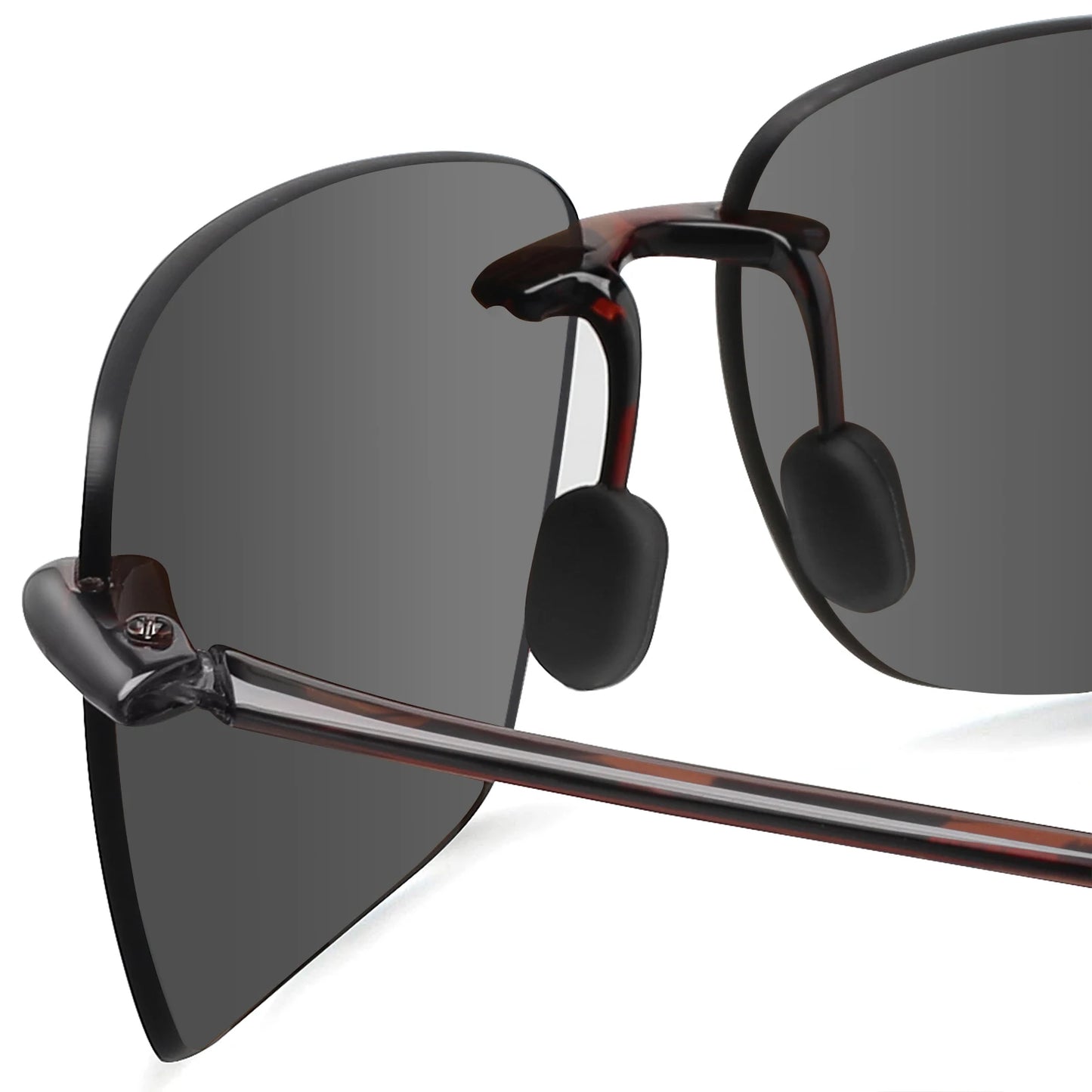 MAXJULI Polarized Sunglasses for Men & Women - Designer Fashion, Rimless Sports & Driving Eyewear (MJ8009)