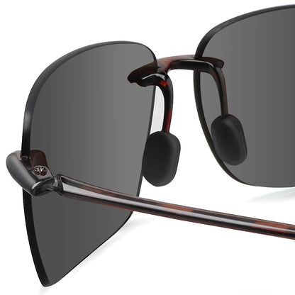 MAXJULI Polarized Sunglasses for Men & Women - Designer Fashion, Rimless Sports & Driving Eyewear (MJ8009)