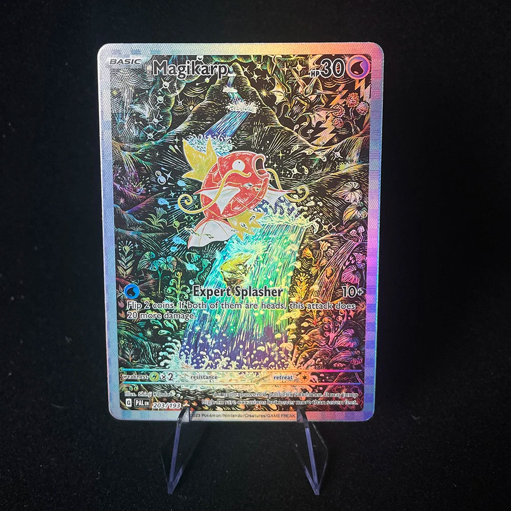 Anime PTCG Trading Cards - Vaporeon Clefairy EX Gengar VMAX Holographic Collectible Cards
