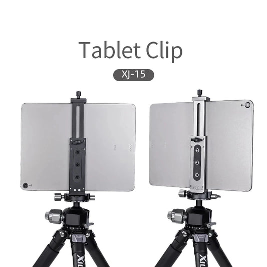 Universal Aluminum Alloy Tablet & Phone Stand – Adjustable Tripod Holder Clip for Mobile Devices