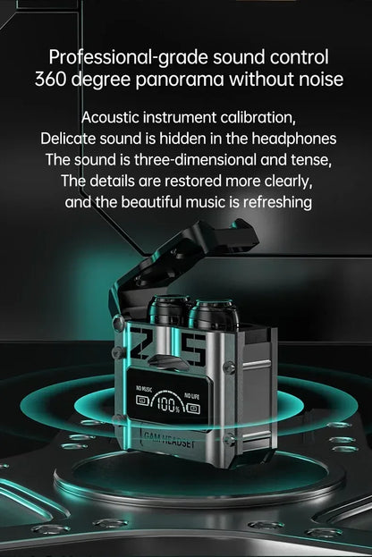 M25 TWS Wireless Bluetooth Earphones – Touch Control, Noise Reduction, Waterproof Stereo Gaming Headphones