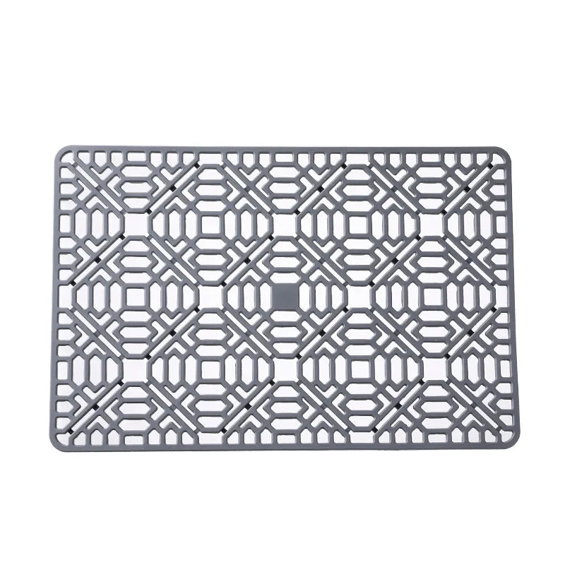 Food-Grade Silicone Hollow Insulation Mat – Non-Slip Kitchen Sink Protector & Desktop Table Mat