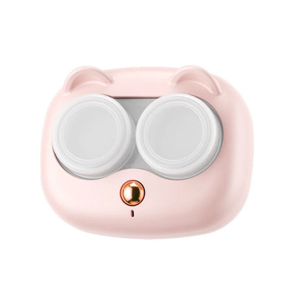 Portable Ultrasonic Contact Lens Cleaner Case – Removable Box Cleaning Machine for Removing Tear Protein & Lens Hygiene Care