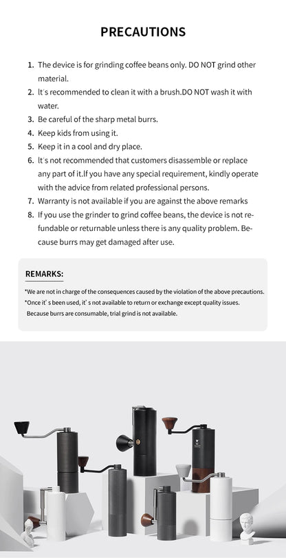 TIMEMORE Chestnut C3S PRO Manual Coffee Grinder — 25g Hand Grinder with Adjustable Steel Burr & Cleaning Brush