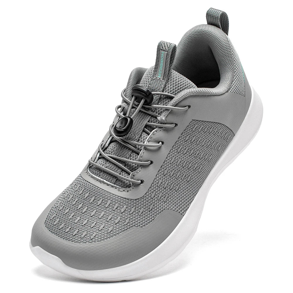 HOBIBEAR Wide Toe Running Shoes – Comfortable Non-Slip Sneakers with Elastic Band for Men & Women