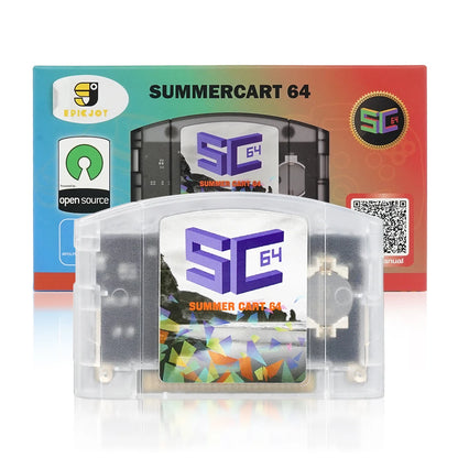EPICJOY SummerCart 64 – 32GB Open Source N64 Game Card for Nintendo 64 Console, 5400+ Games & 64DD Support