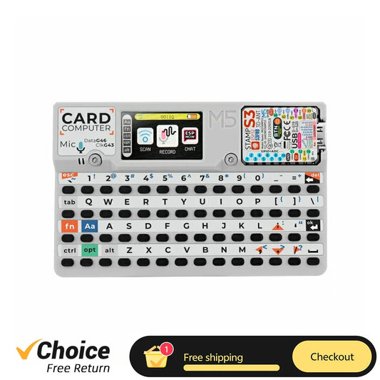 FMchip Cardputer M5StampS3 ESP32-S3 Development Board - Portable Computer with 1.14 Inch Screen and 56-Key Keyboard