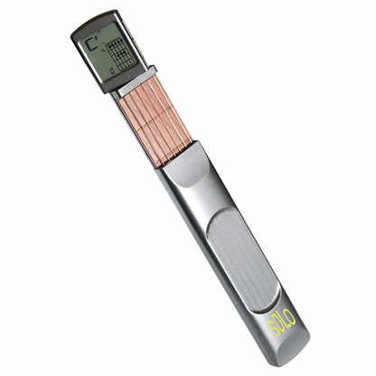 Pocket Guitar Chord Practice Tool - Portable Neck Trainer with Rotatable Chords Chart Screen for Beginners