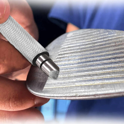 Golf Club Groove Sharpener – Stainless Steel Re-Grooving & Cleaning Tool for Wedges and Irons, U/V-Grooves