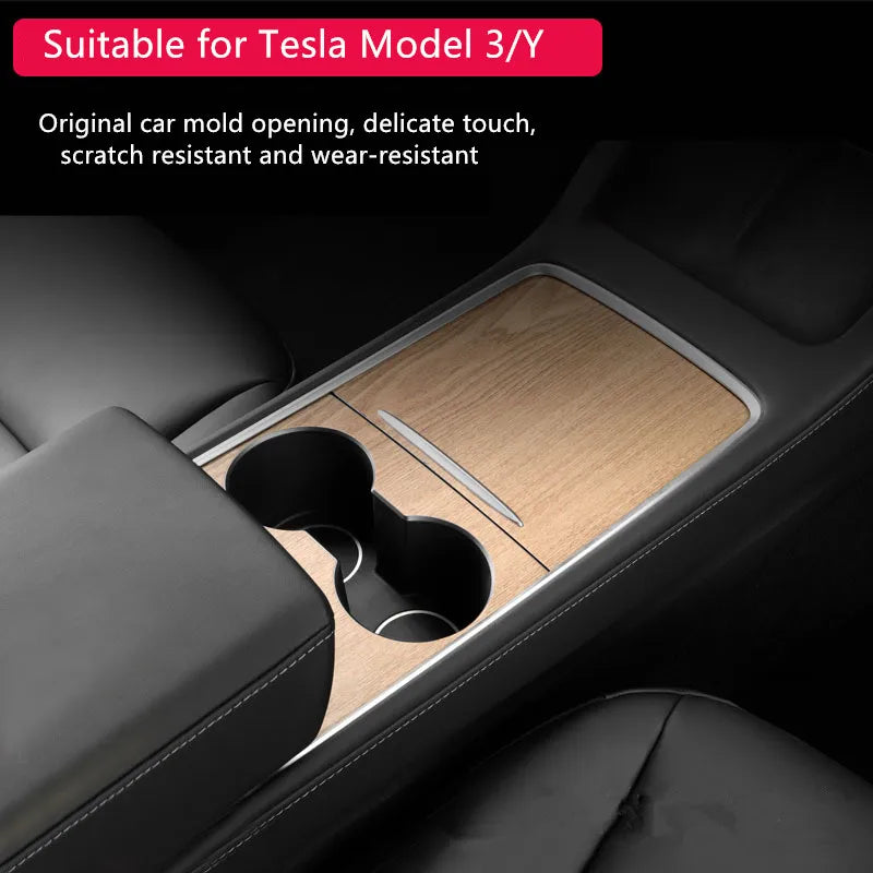 Car Protective Film Sticker for Tesla Model 3/Y – Anti-Scratch Central Control Panel Sticker Interior Auto Styling Decor