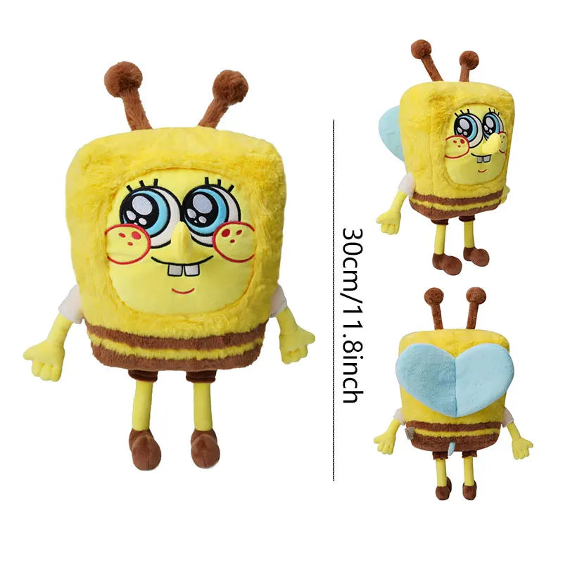 Anime Spongebob SquarePants Plush Toys – Patrick, Squidward, Mr. Krabs & Gary Stuffed Cartoon Toys, Birthday Gift for Kids