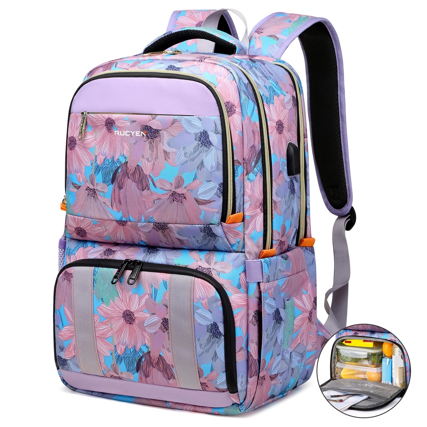 Insulated Lunch Cooler Backpack – Large Capacity Waterproof Picnic & Travel Bag for Outdoor Camping, Multifunctional Food Storage Pack
