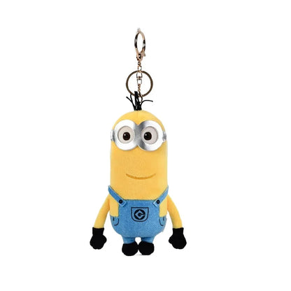 Cartoon Anime Minions Plush Keychain – Stuffed Animal Bag Hanging Toy, Perfect Gift for Kids