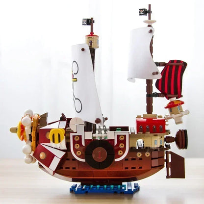 One Piece Thousand Sunny Boat Building Blocks – 1484/432pcs Cartoon Pirate Ship Toy Set for Kids Christmas Gifts