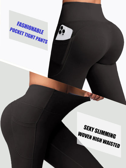 CHRLEISURE 2.0 Gym Leggings for Women – High-Waisted Fitness Activewear with Pockets for Running & Outdoors