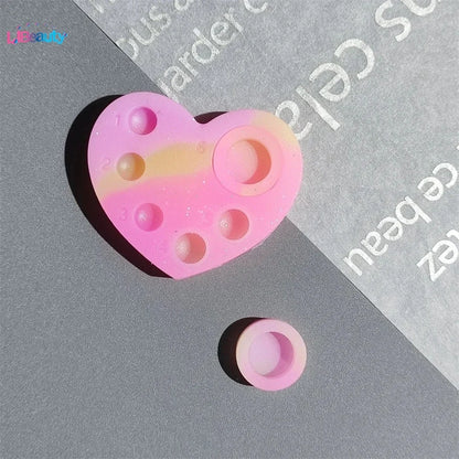 Libeauty Mini Silicone Palette – 6-Function Tray for Lash Lift, Tint, Brow Lamination & Eyelash Perm Makeup Tools