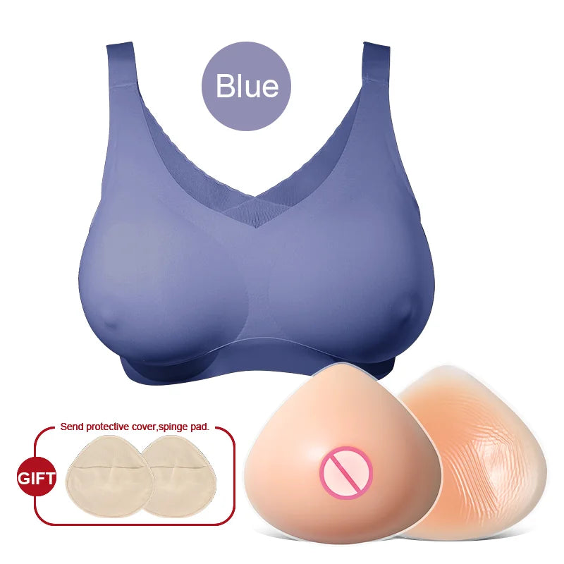 LERVANLA Silicone Fake Chest Pads – Small to Super Large Female Breast Enhancer for Underwear & Display