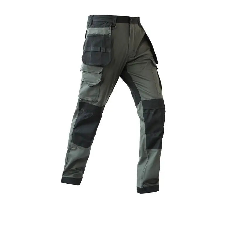2026 Men’s Multi-Pocket Cargo Work Pants – Durable Wear-Resistant Outdoor Tactical Trousers with Utility Leg Pockets for Work and Hiking