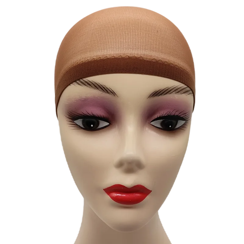 Ventilated Nylon Mesh Wig Cap – Stretchy, Breathable, Extra Thin Stocking Hairnets for Wigs, Available in 1/6/12 Bags