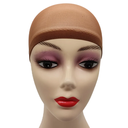 Ventilated Nylon Mesh Wig Cap – Stretchy, Breathable, Extra Thin Stocking Hairnets for Wigs, Available in 1/6/12 Bags