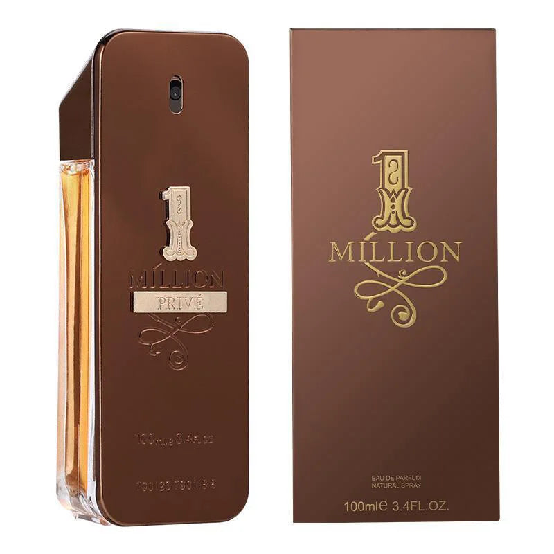 Hot Million Gold Perfume for Men & Women, Seductive Leather Notes, 100ml Valentine's Day Gift