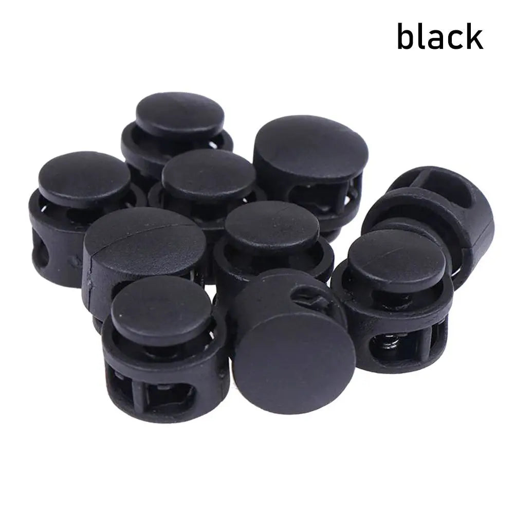 10Pcs Paracord Lanyard Cord Lock Stopper – Spring Toggle Clips for Backpacks, Sportswear, Shoelaces & Bags