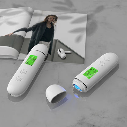 LCD Digital Skin Analyzer Pen — Face Tester for Moisture, Oil & Skin Health with Fluorescent Display