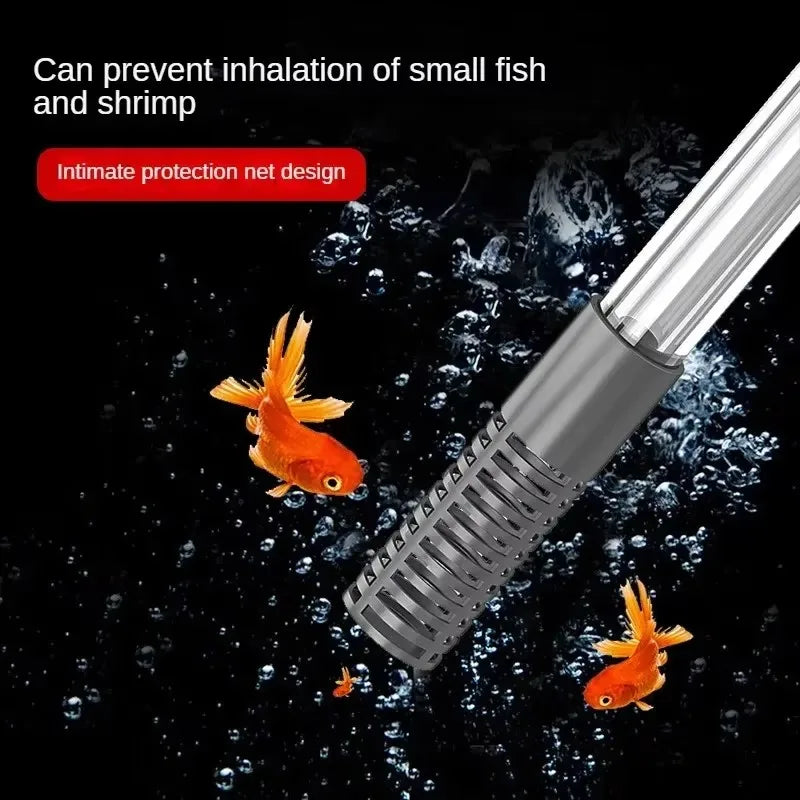 Aquarium Gravel Vacuum Cleaner & Water Change Kit, Fish Tank Siphon Pump with Extension Tube for Sand Cleaning & Maintenance