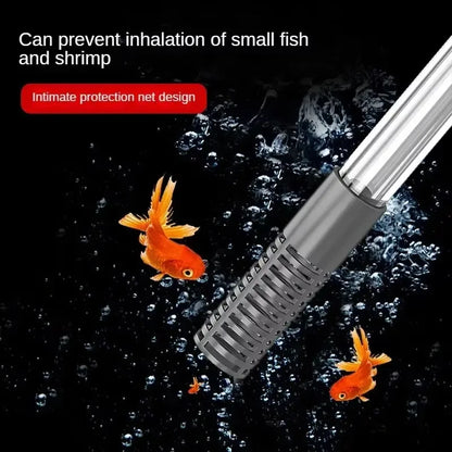 Aquarium Gravel Vacuum Cleaner & Water Change Kit, Fish Tank Siphon Pump with Extension Tube for Sand Cleaning & Maintenance