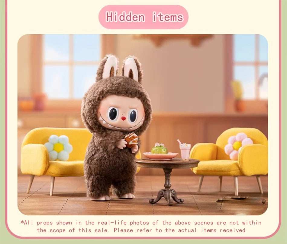 High-Quality Cute Labubu The Monsters Box Toy – Cardiac Macarone Kawaii Figure Model Bag, 1:1 Replica Gift