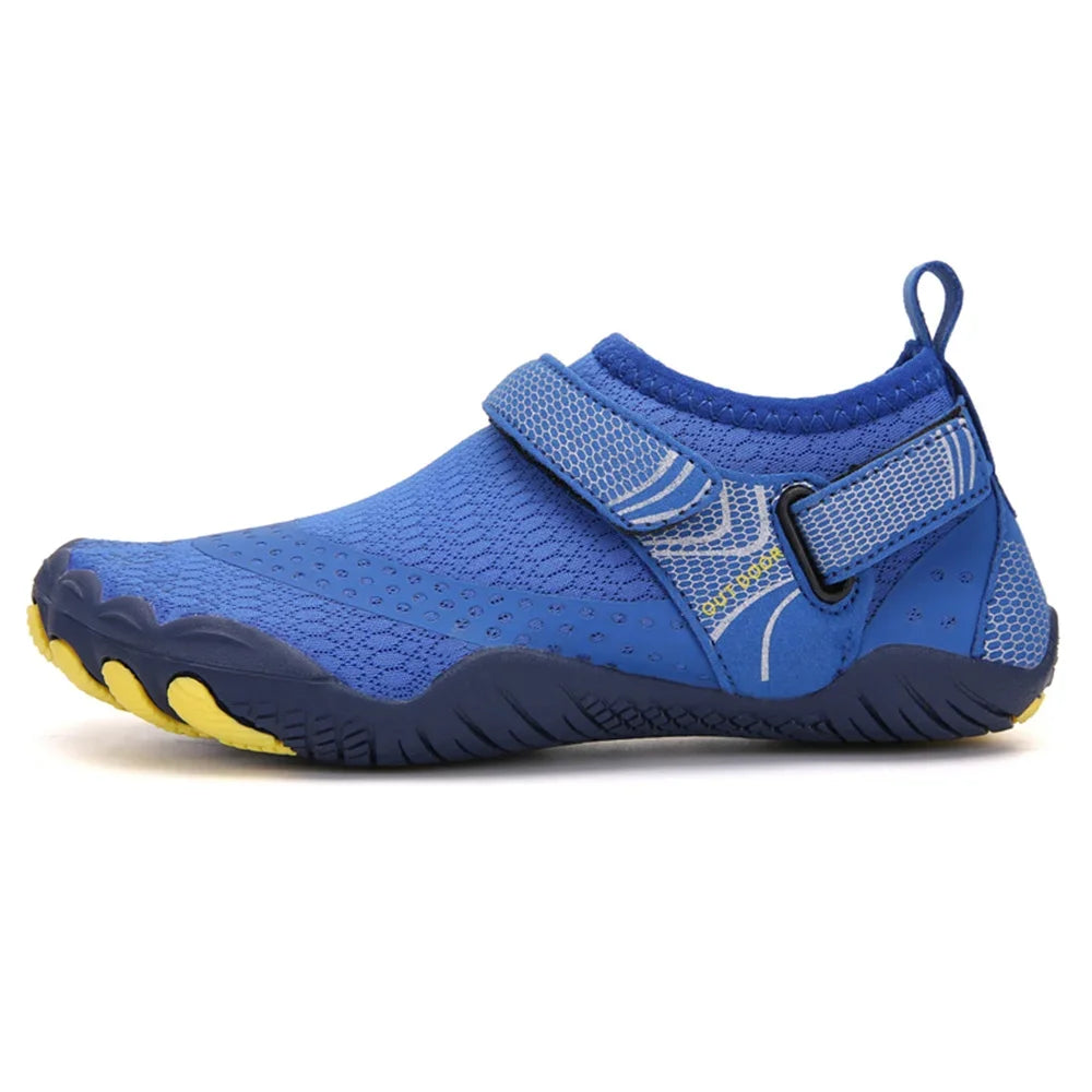 Men & Women Five-Finger Water Shoes – Quick-Dry Non-Slip Barefoot Aqua Sneakers for Swimming & Outdoor