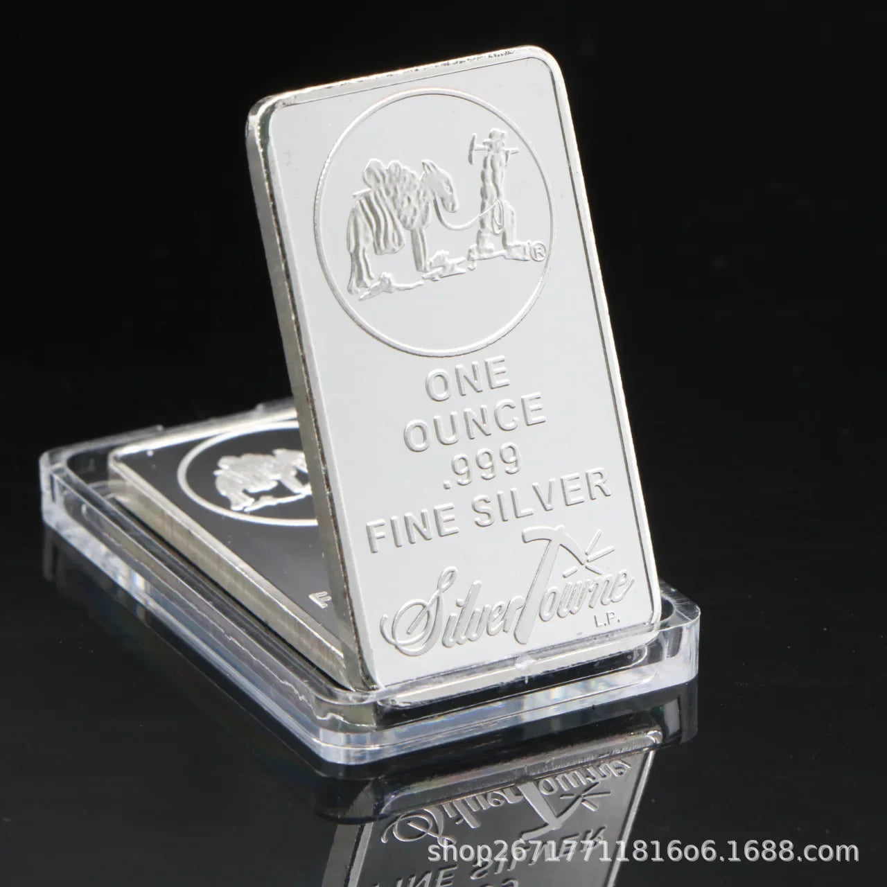 1 Troy Ounce Silver Bullion Bar Replica – Collectible Coins from Various Countries, Gift Copy