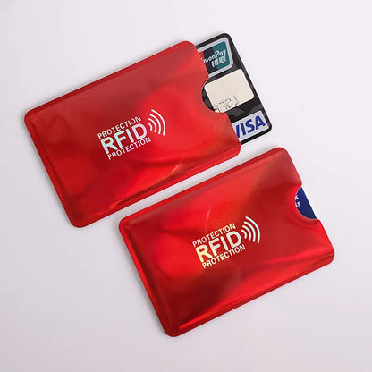 10PCS RFID Card Protector Sleeves - Anti Scan NFC Blocking Aluminum Foil Credit Card Holder