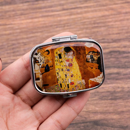 Dragon & Tiger Metal Medicine Box - Moisture-Resistant Portable Pill Storage Case with Movie-Inspired Design