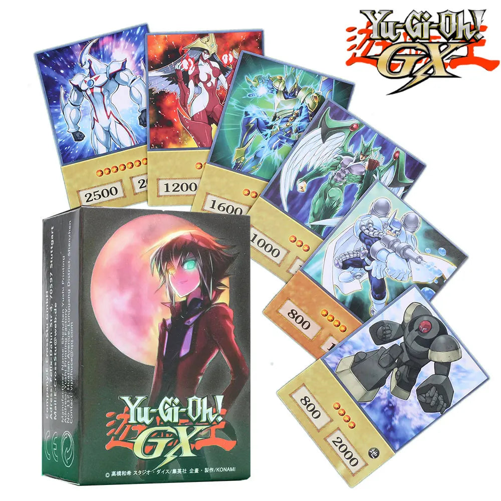 100PCS Yu-Gi-Oh! Anime Cards - Blue-Eyes White Dragon, Dark Magician, Exodia & Egyptian God Card Collection Gift