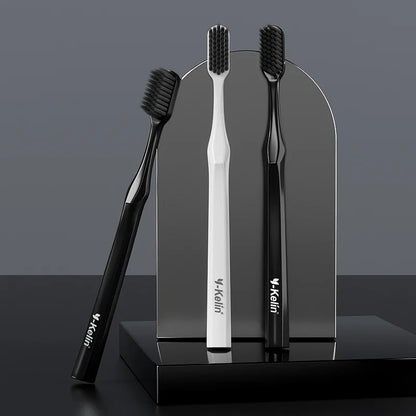 Y-Kelin Extra Hard Bristle Toothbrush Set – Small & Medium Brushes for Men, Household Oral Care