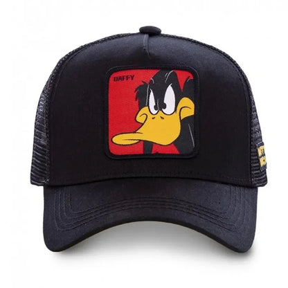 Unisex Anime Cartoon Baseball Cap - Embroidered Duck Patch Snapback Hat, Hip Hop and Outdoor Trucker Hat